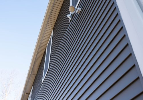 Vinyl siding wall background